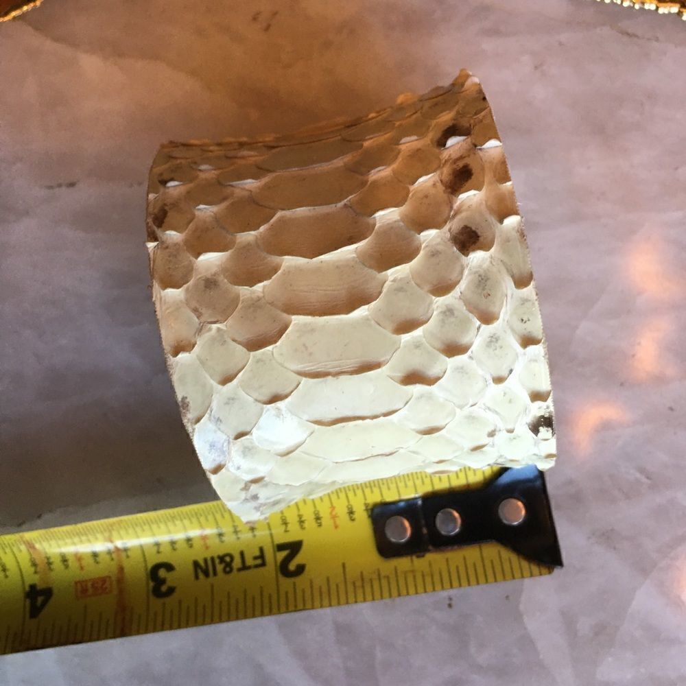 WHITE PYTHON 2” Cuff - Picture 4 of 8